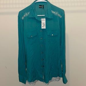 Cruel Denim- Button down western shirt